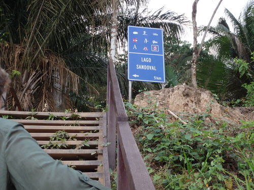 We arrived at the trail to Sandavol Lake.